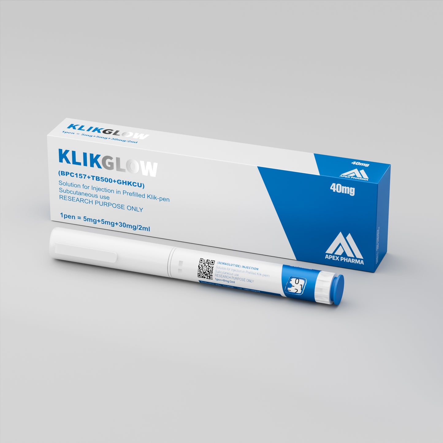 KLIKGLOW (BPC157 + TB500+GHKCU) INJECTION 40mg